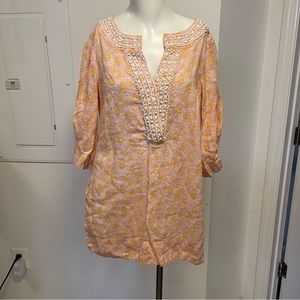 Lilly Pulitzer 10% linen beaded shit